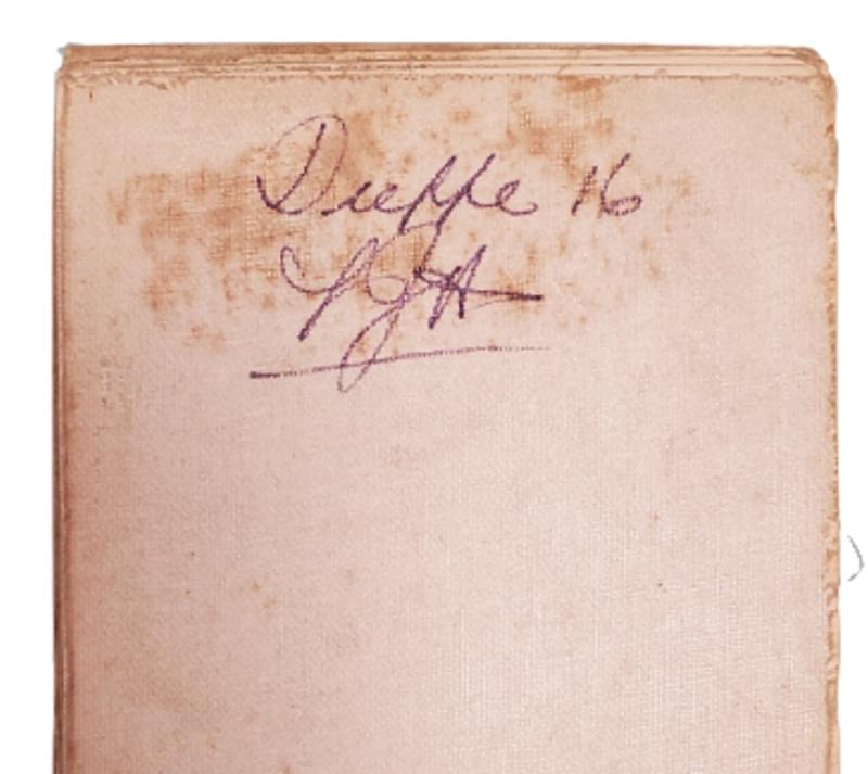 WW1 Linen Map Of Dieppe 1916
