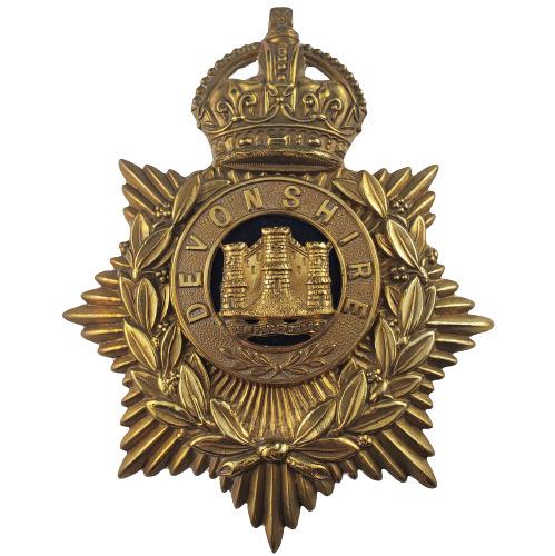 Pre-WW1 The Devonshire Regiment Helmet Plate