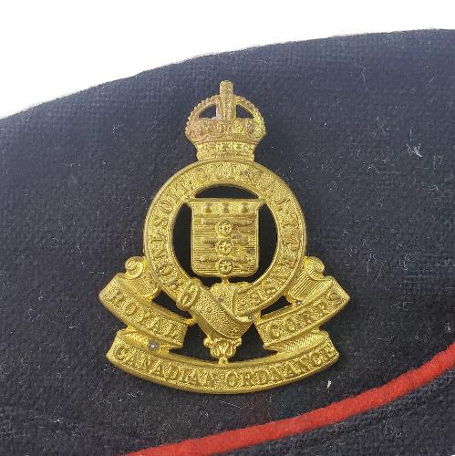 WW2 Canadian Colored Field Service Cap-Royal Canadian Ordnance Corps