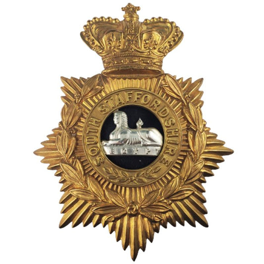 Pre-WW1 British Victorian South Staffordshire Helmet Plate