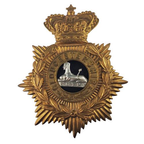 Pre-WW1 British Victorian Gloucester Regiment Helmet Plate