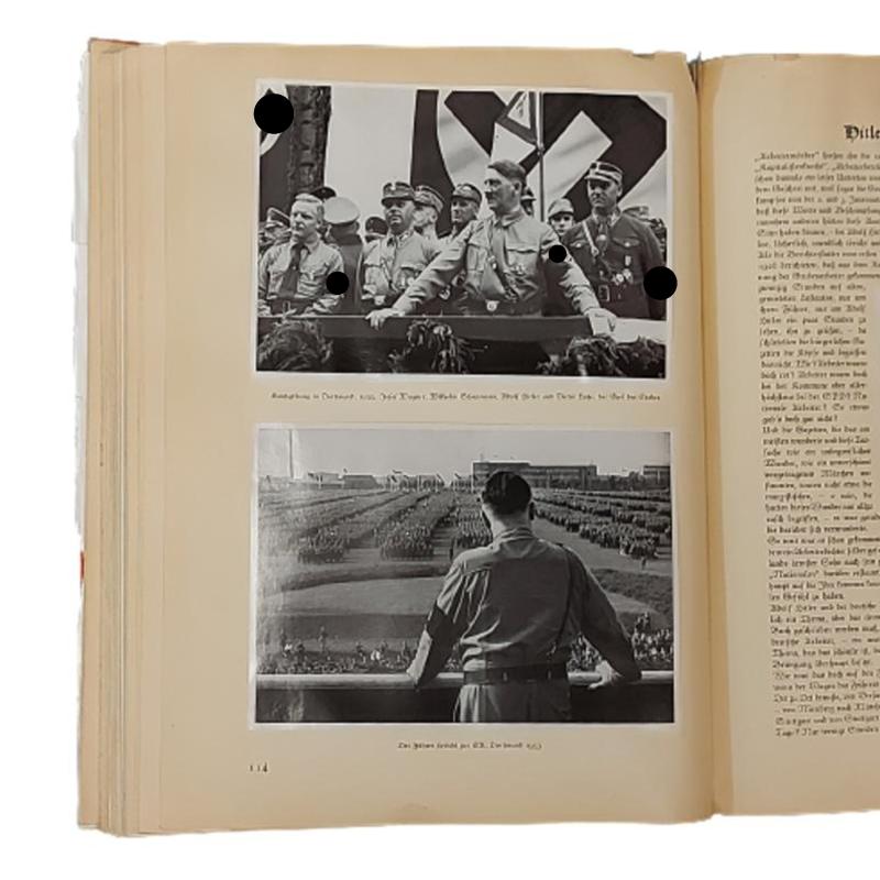Named WW2 German NSDAP Propaganda Photograph Book - Deutfchland Erwacht