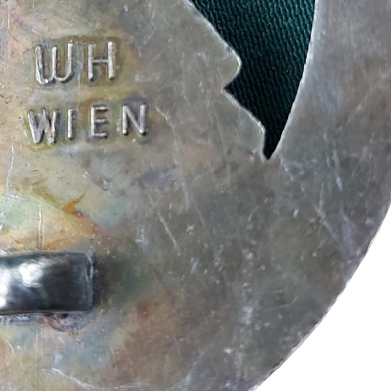 WW2 German Army Flak Artillery Badge In Silver - WH Wien
