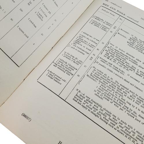 Pre-WW1 British 1911 Field Engineering Manual