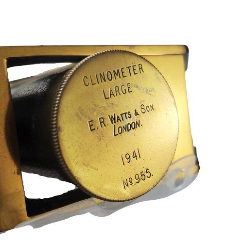 WW2 British Inspectors Mk.II Clinometer 1941 - Watts & Son London