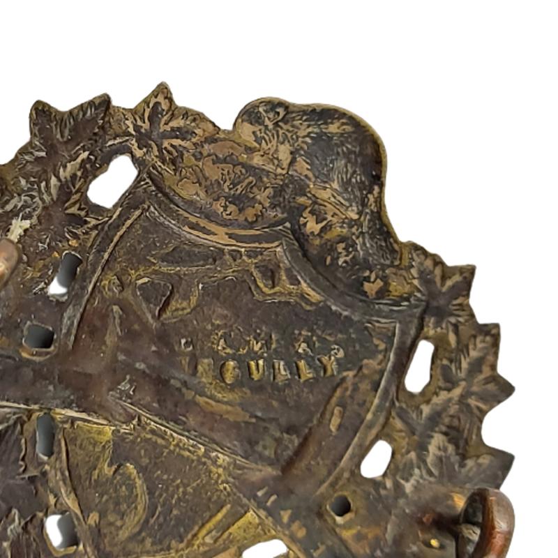 1924-1936 Saskatchewan Border Regiment Collar Badge Pair - Scully