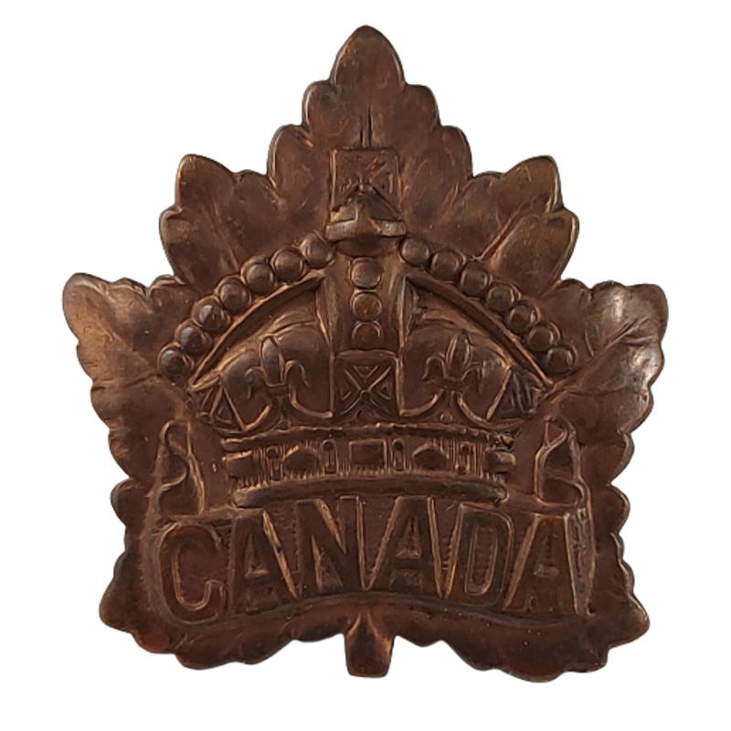 WW1 Canadian General Service Cap Badge