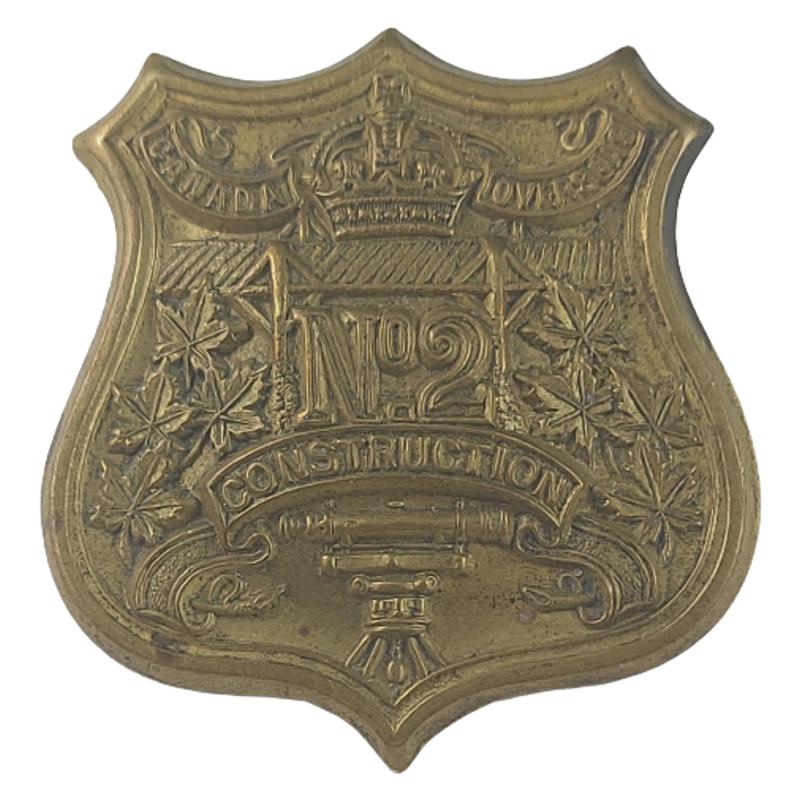 WW1 Canadian No.2 Construction Battalion Cap Badge
