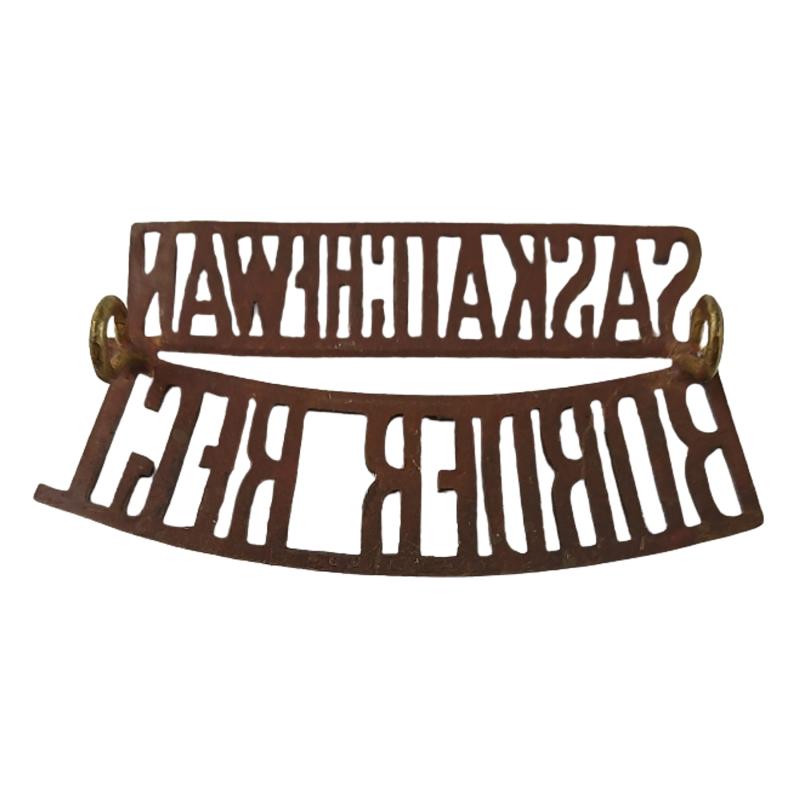 WW2 Canadian Saskatchewan Border Regiment Shoulder Title