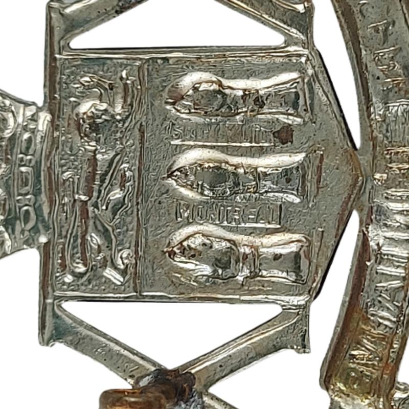 WW2 Canadian 20th Saskatchewan Armoured Regiment Cap Badge -Scully Montreal