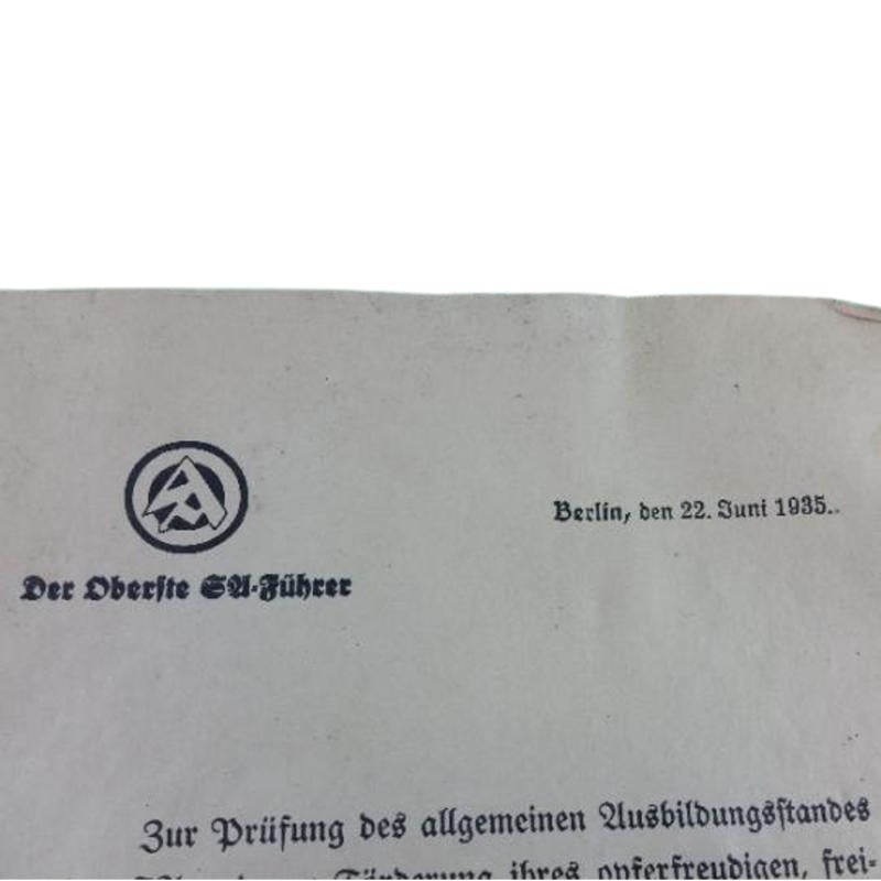 1935 German SA-NSDAP Reichswettfamps Manual-Booklet