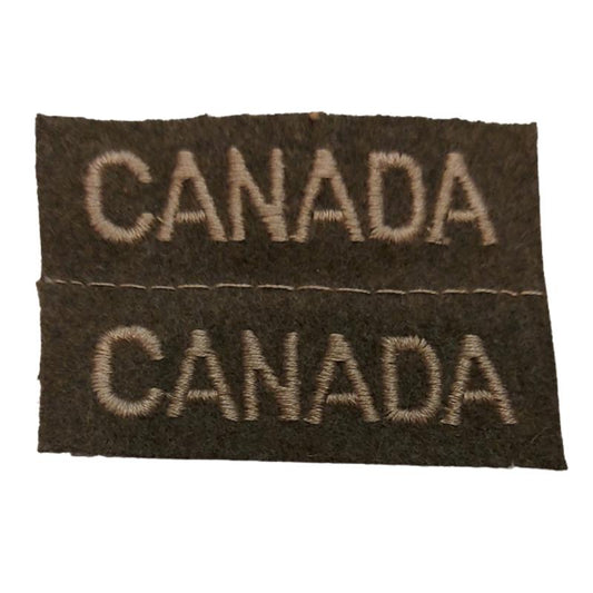 WW2 CANADA Cloth Shoulder Titles