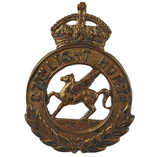 Canadian 27th Light Horse EM's Collar Badge