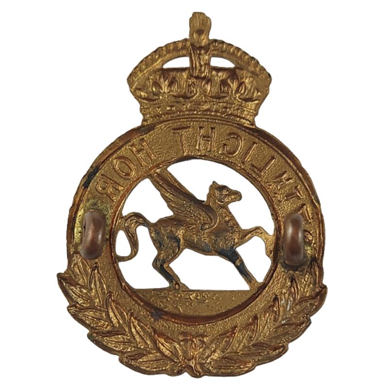 Canadian 27th Light Horse EM's Collar Badge