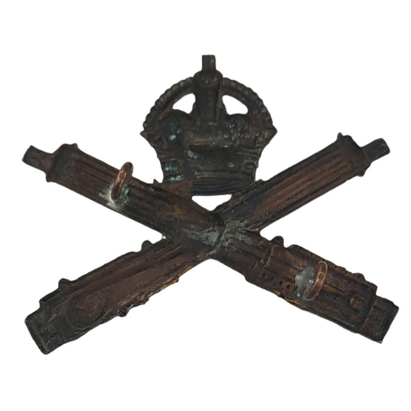WW1 Canadian - British MGC Machine Gun Corps Cap Badge
