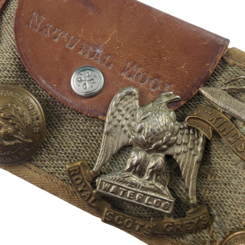 WW1 British - Canadian Souvenir Badge Belt