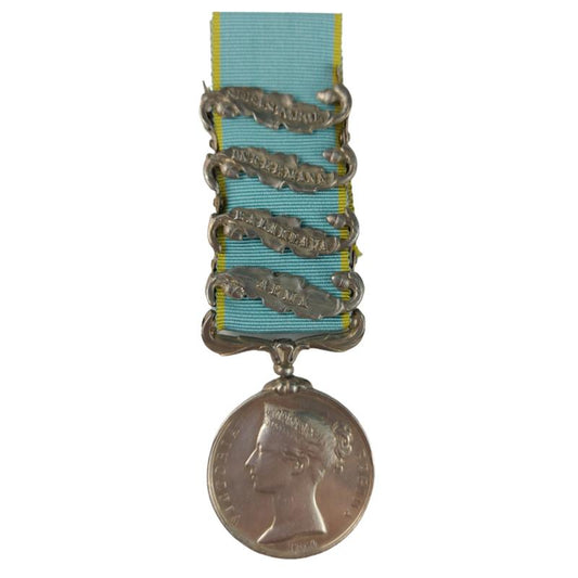 British Victorian Crimea Medal 1854-56 4 Clasps