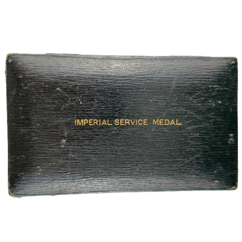 Named Cased Edward VII Imperial Service Medal