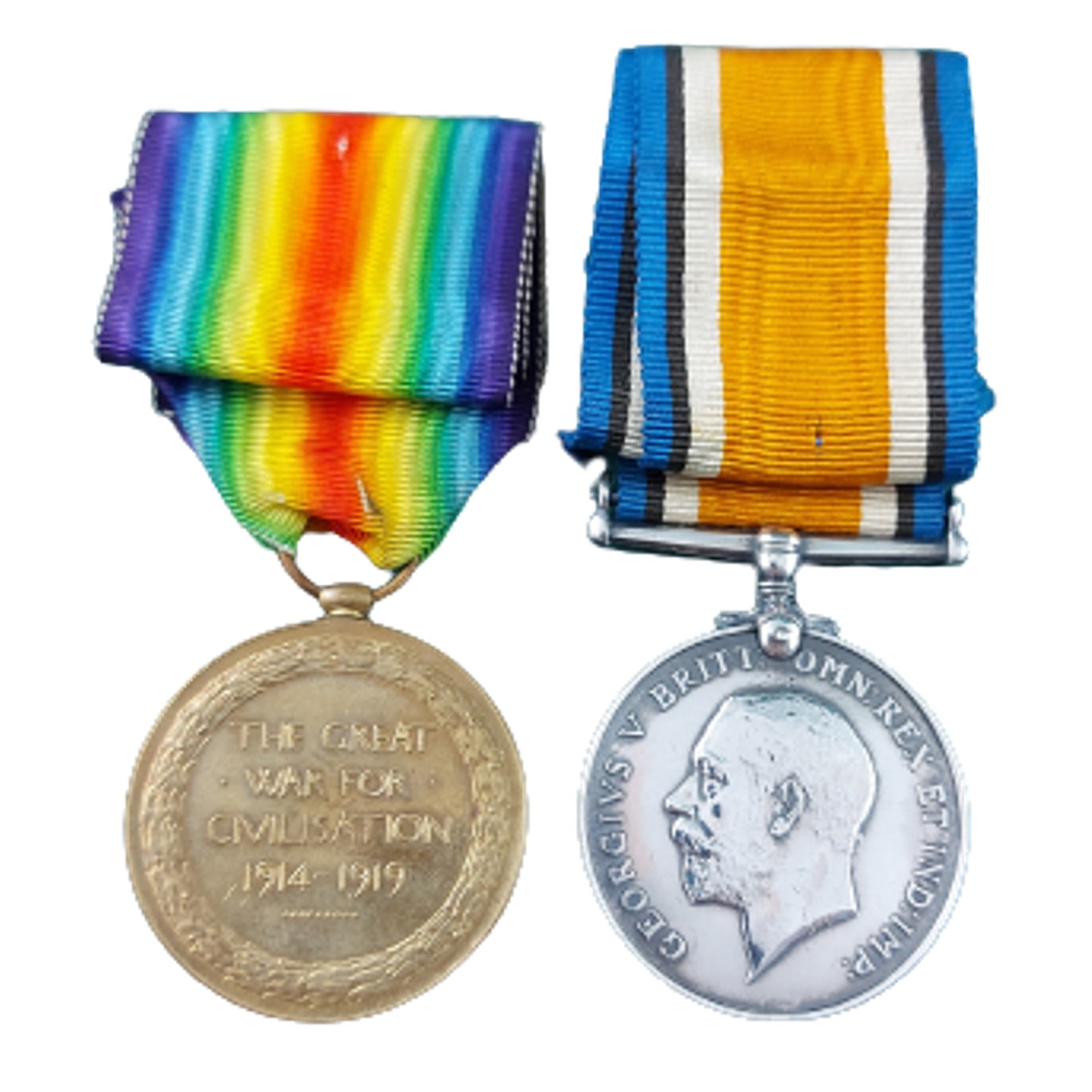WW1 Canadian Medal Pair - Canadian Engineers / 49th Battalion Edmonton