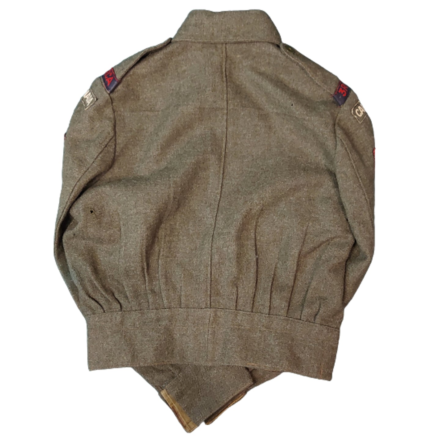 WW2 Canadian BD Battle Dress Tunic Of Gunner F. McLean RCA Royal Canadian Artillery