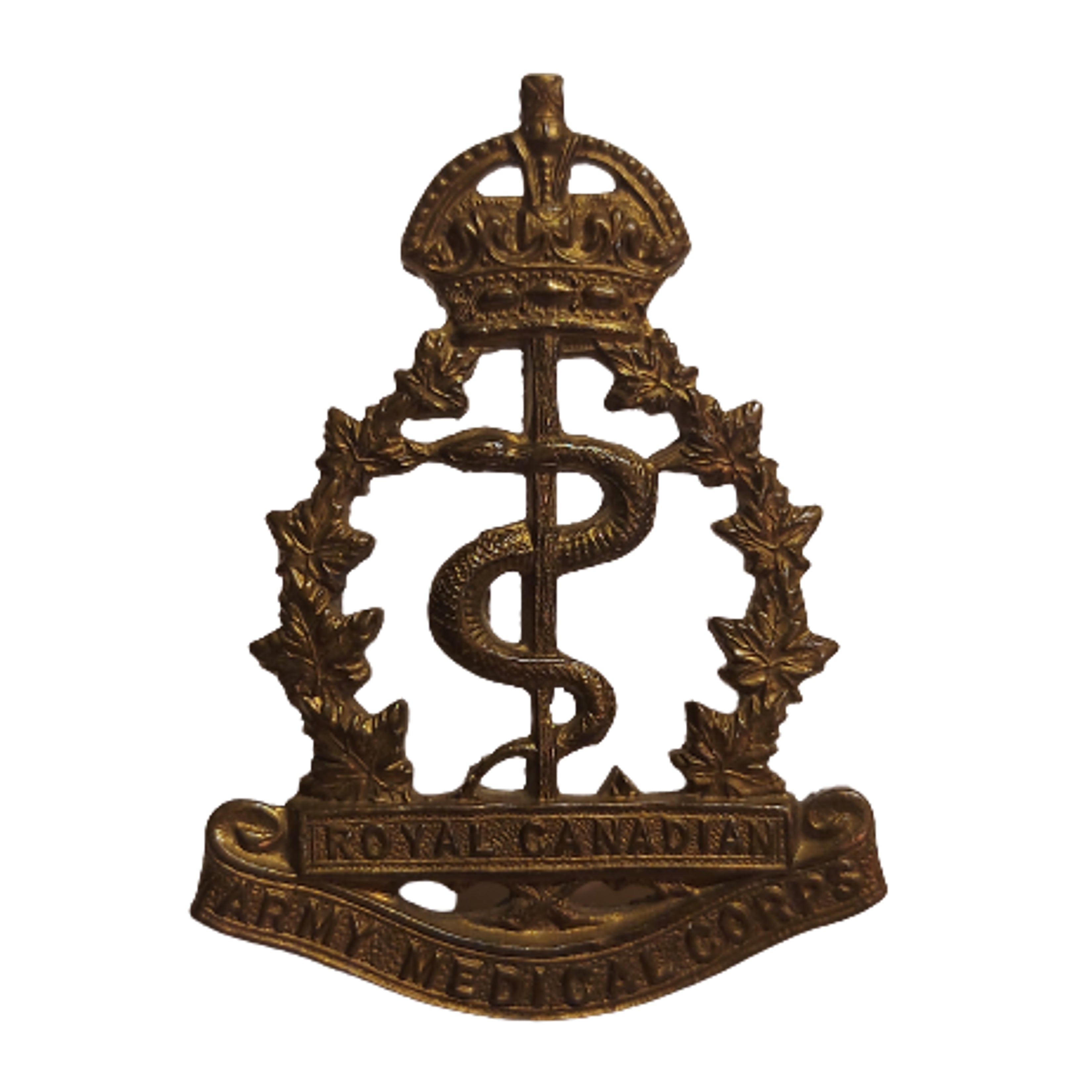 WW2 RCAMC Royal Canadian Army Medical Corps Cap Badge Canadian