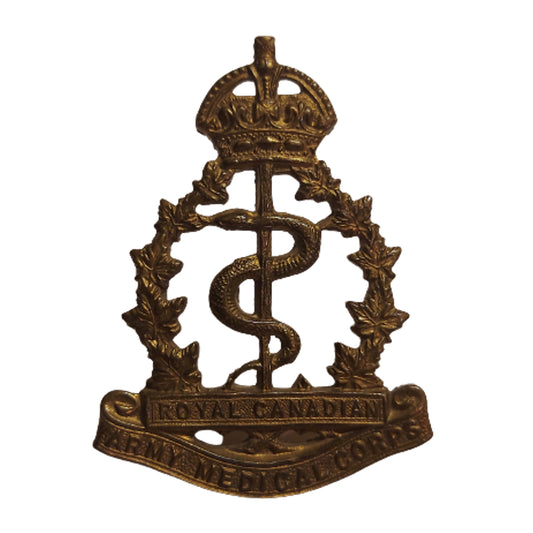 WW2 RCAMC Royal Canadian Army Medical Corps Cap Badge
