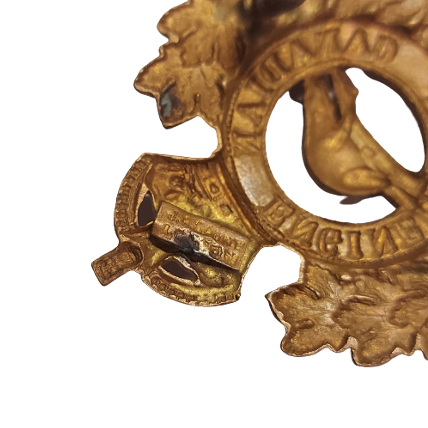 WW1 CEF Canadian Engineers Cap Badge - Gaunt London