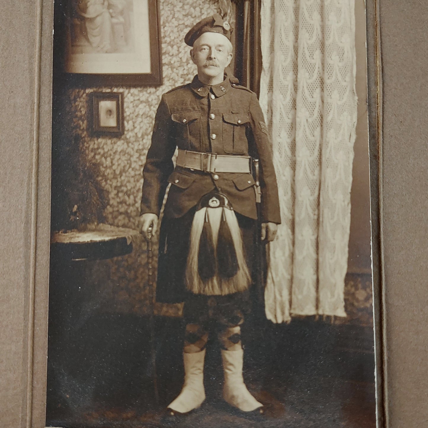 WW1 Canadian 10th Battalion Pipe Band Photograph