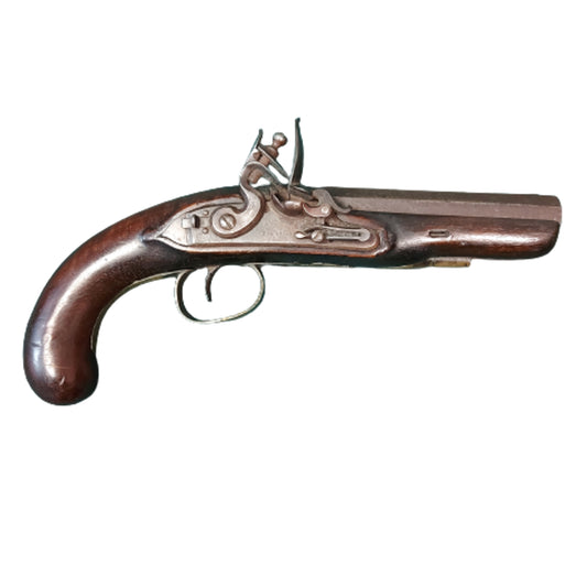 Pre-WW1 Antique British Isaac Riviere Flintlock Belt Pistol 1835
