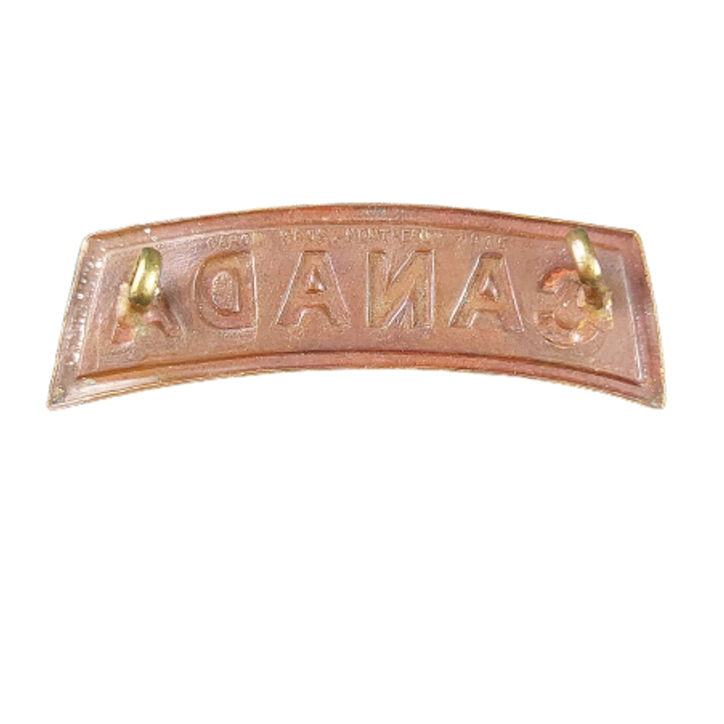 WW1 Canadian CANADA Shoulder Title Caron Bros. 1915