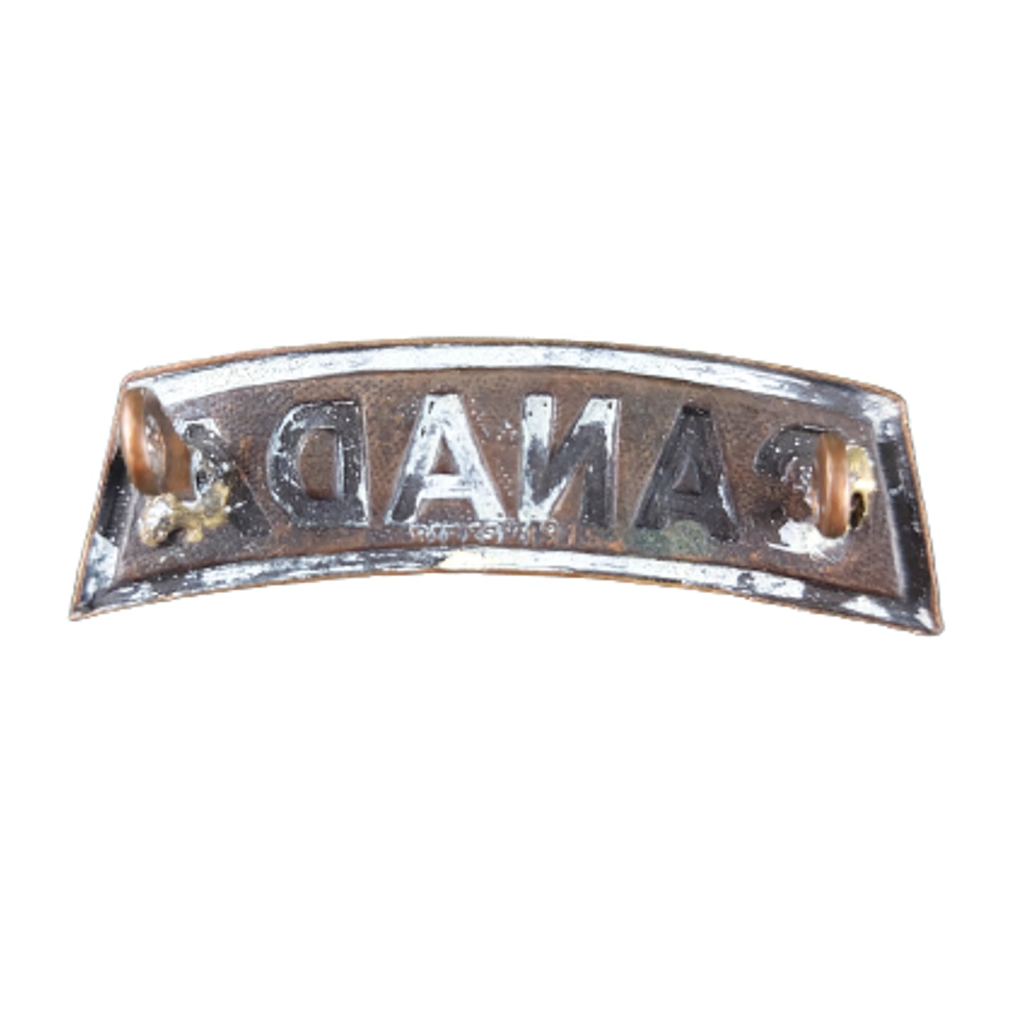 WW1 Canadian CANADA Shoulder Title - Birks 1915