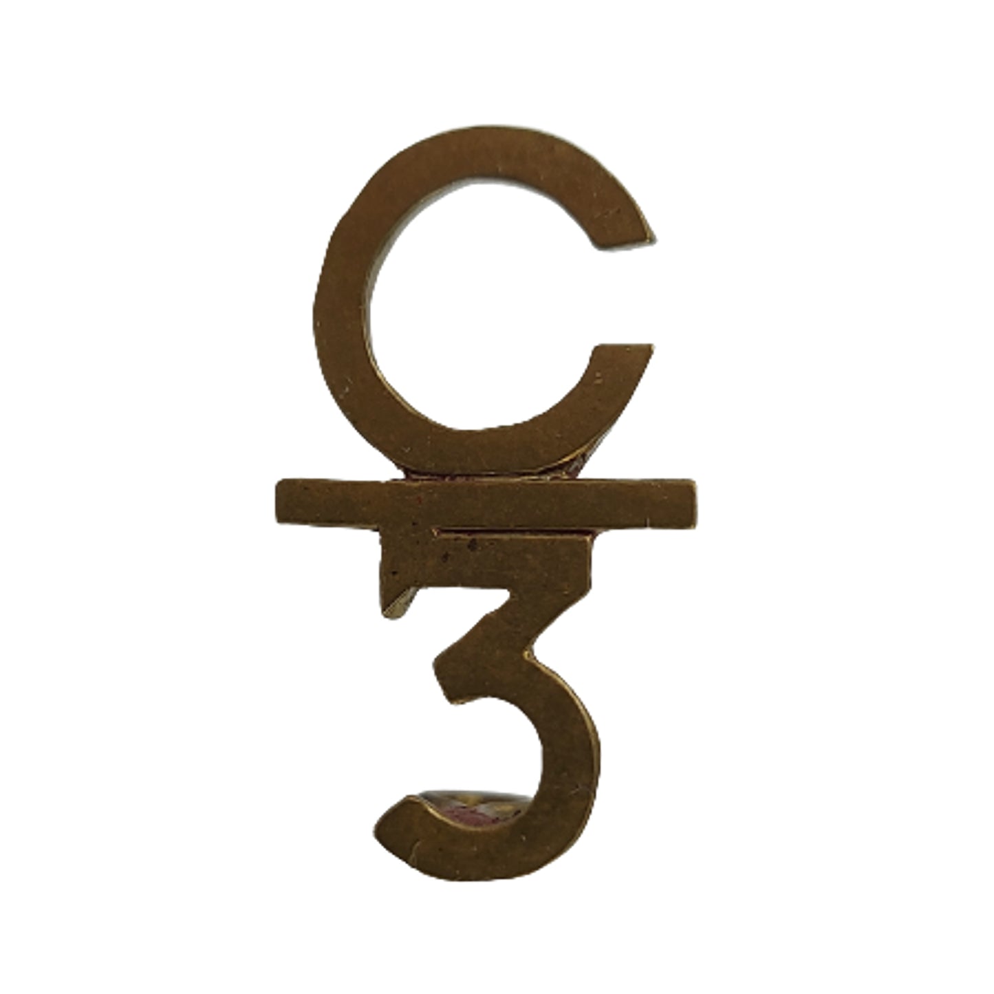 WW1 Canadian 3rd Battalion Toronto C3 Collar Badge