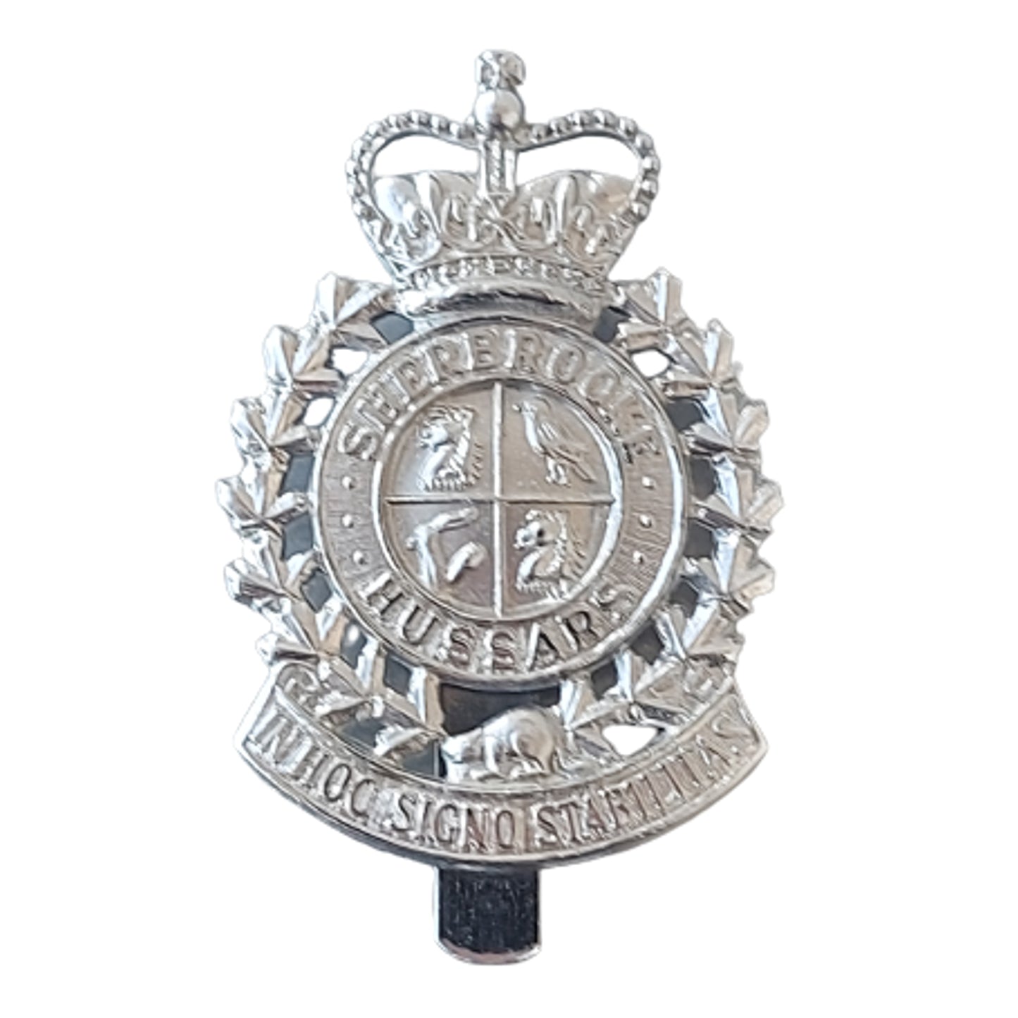 Post-WW2 Canadian Forces Sherbrooke Hussars Cap Badge