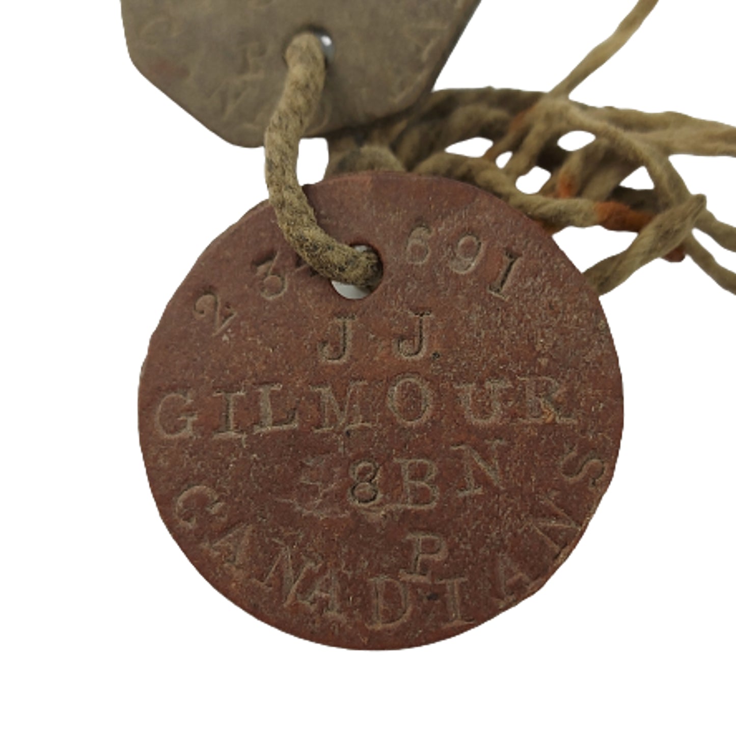 WW1 Canadian ID Identification Tags - 8th BN. / 44th BN