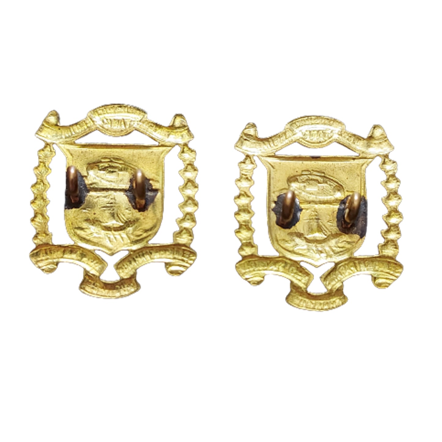 WW2 The New Brunswick Tank Regiment Collar Badge Pair