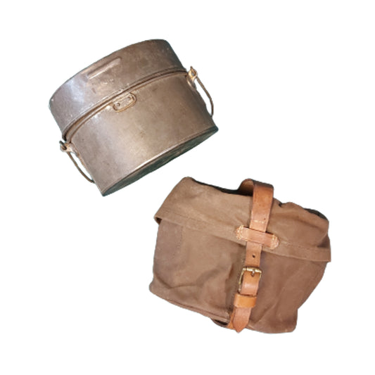 WW1 Canadian Named And Battalion Marked  Mess Tin With Cover - Ross Rifle Company 1913