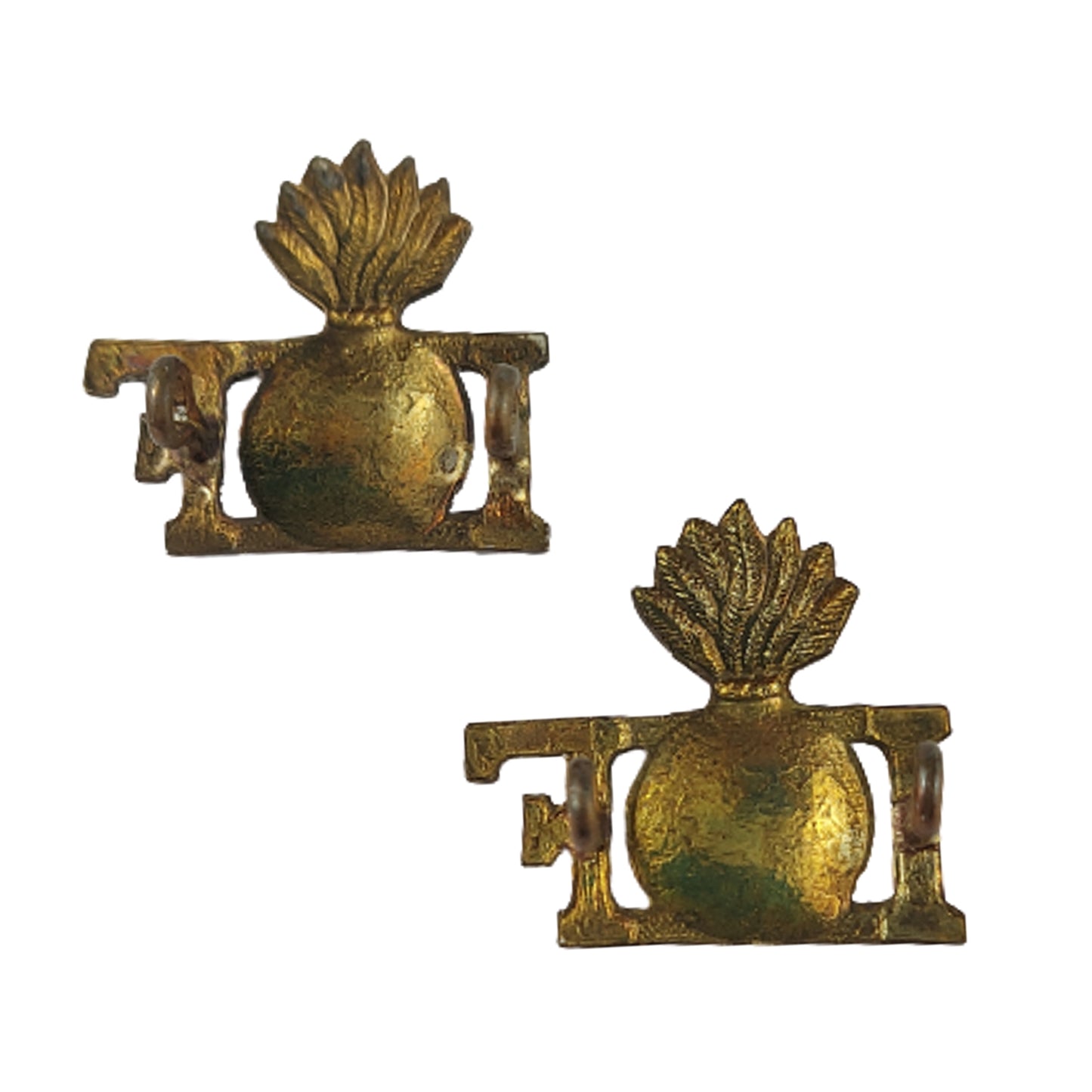 WW2 Canadian Irish Fusiliers Vancouver Regiment Collar Badge Pair