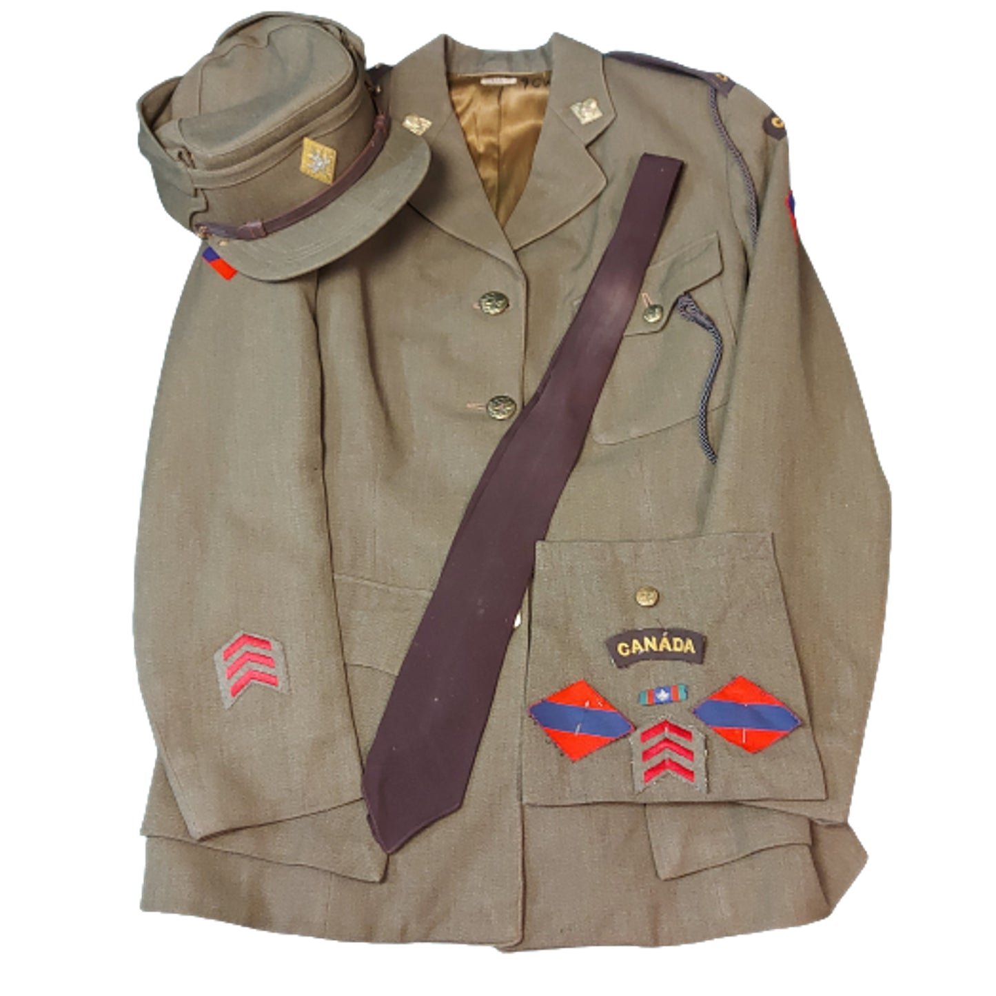 WW2 Canadian Womens Army Corps CWAC Named Uniform Set
