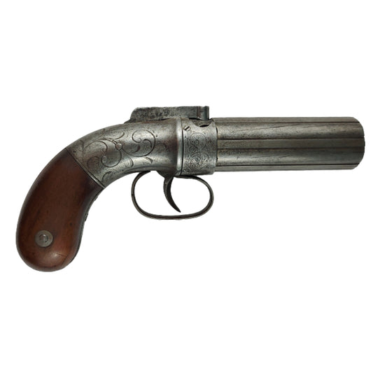 Pre-WW1 Antique Ethan Allen Percussion Pepperbox Pistol