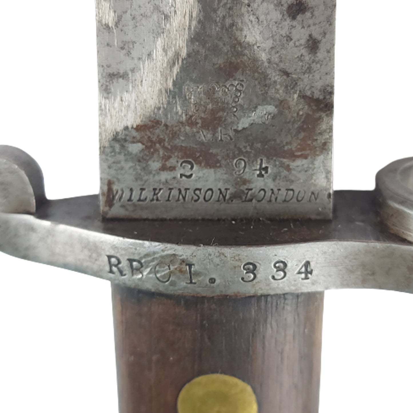Pre-WW1 Canadian British Pattern 1888 Lee Medford Service Rifle Bayonet - Regimentally Marked