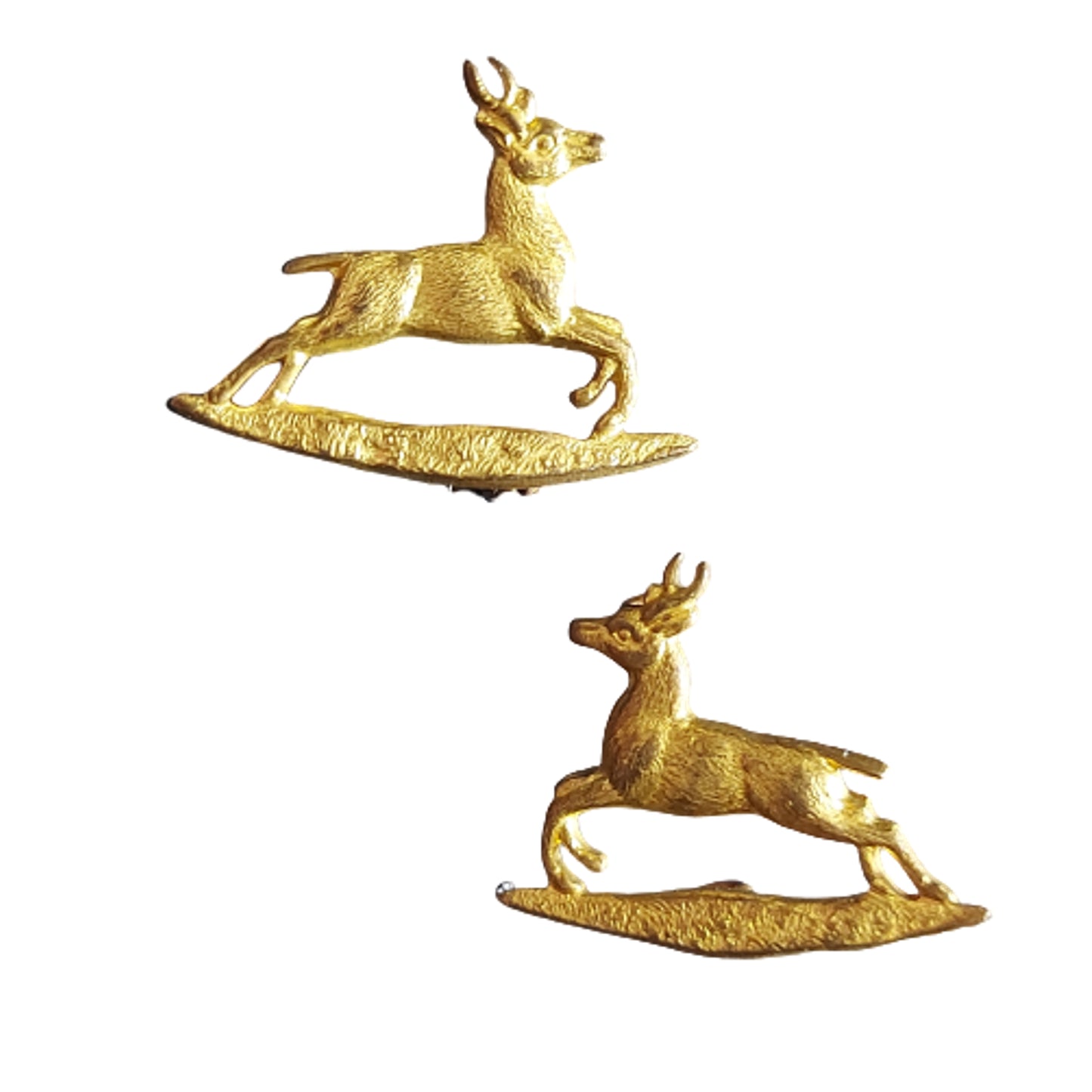 WW2 RCD Royal Canadian Dragoons Collar Badge Pair