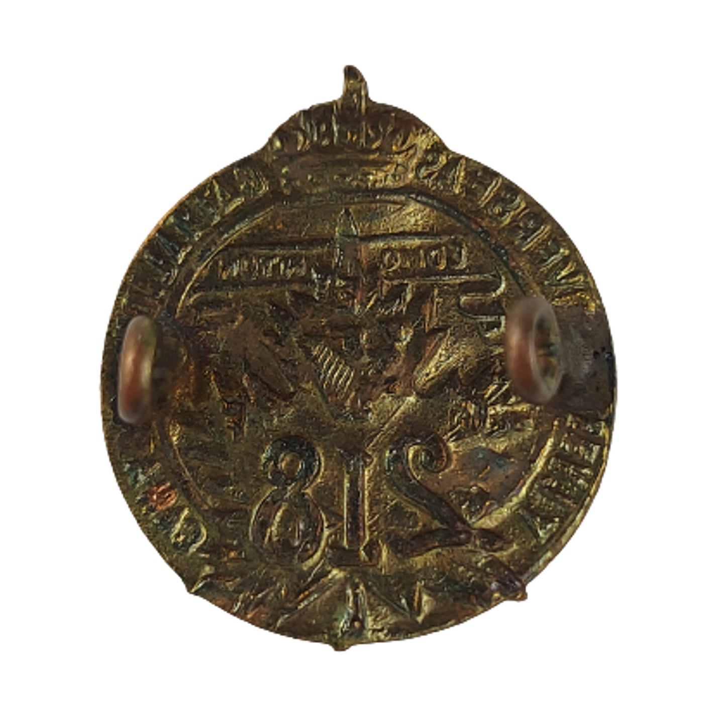 WW1 Canadian 218th Battalion Edmonton Irish Collar Badge