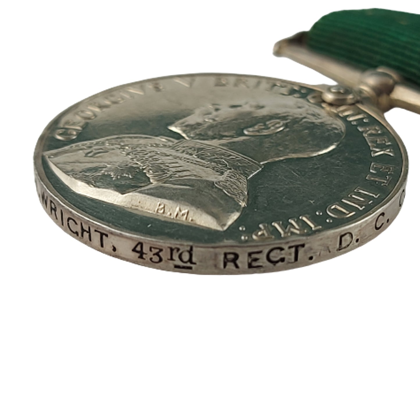 Pre-WW1 Canadian Colonial Auxiliary Forces Long Service Medal 43rd Regiment "The Duke of Cornwall's Own Rifles"