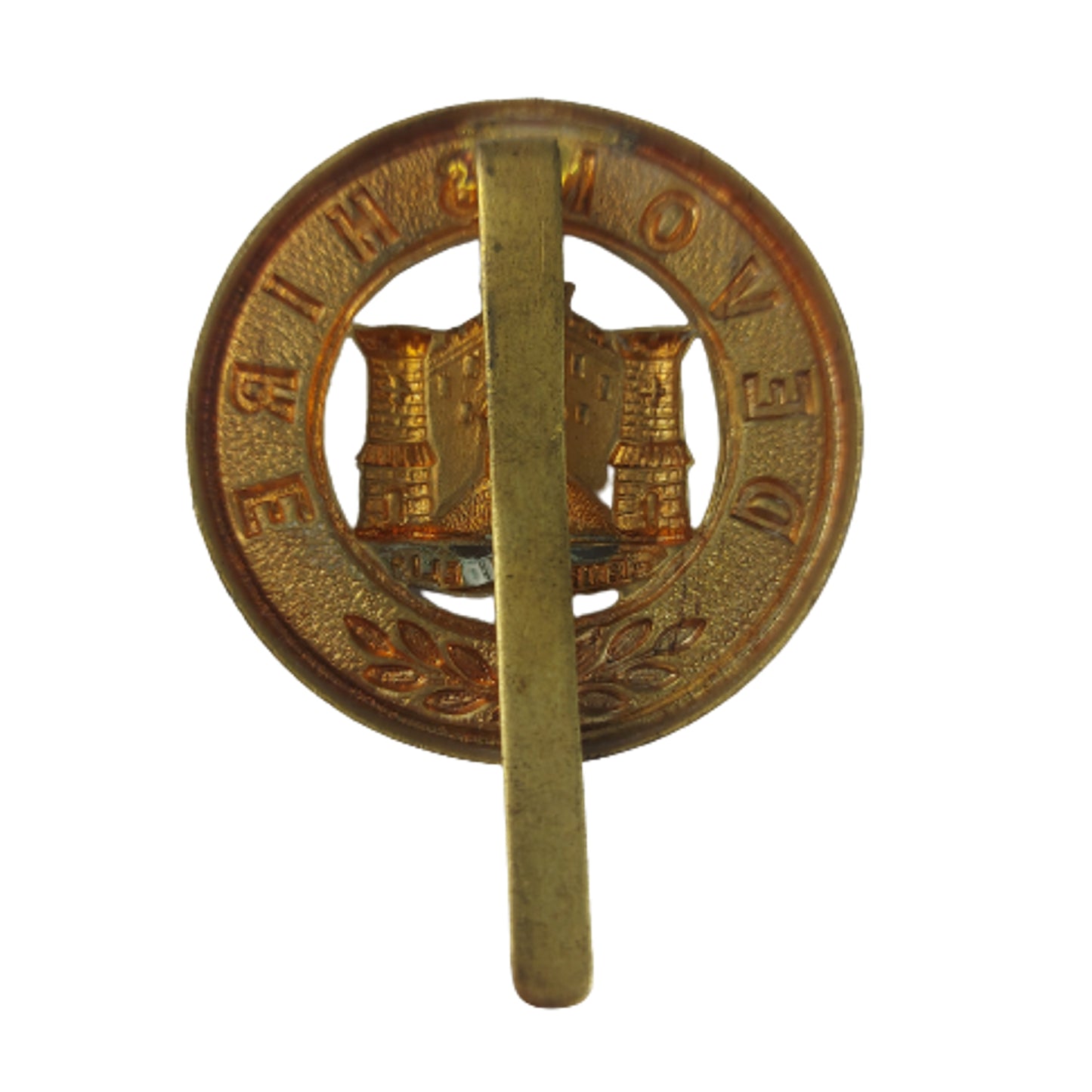Pre-WW1 British Devonshire Regiment Helmet Plate Center