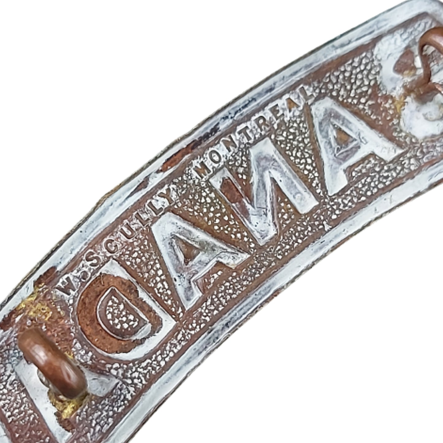 WW1 Canadian CANADA Shoulder Title - Scully Montreal