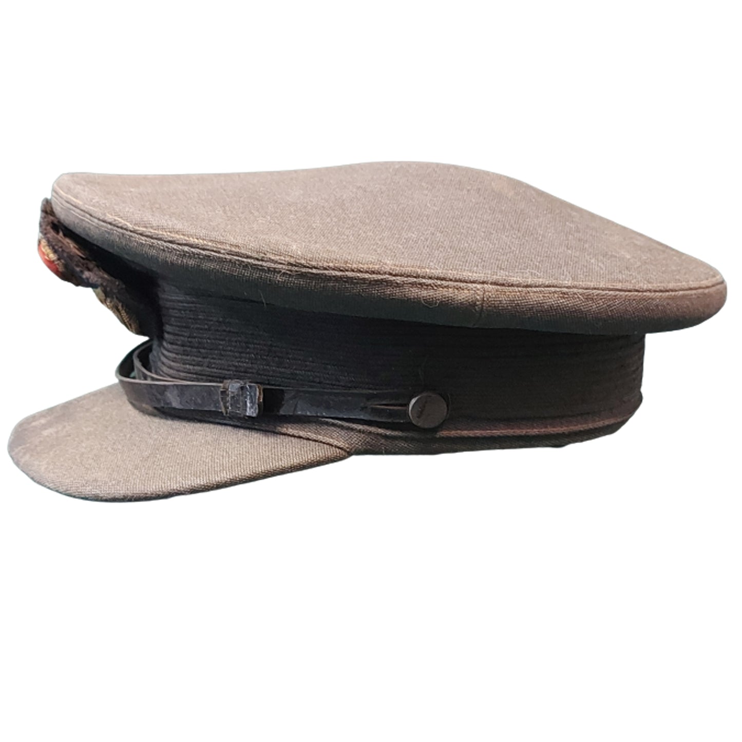 WW2 Canadian RCAF Royal Canadian Air Force Flight Officer's Named Visor Cap DFC Recipient