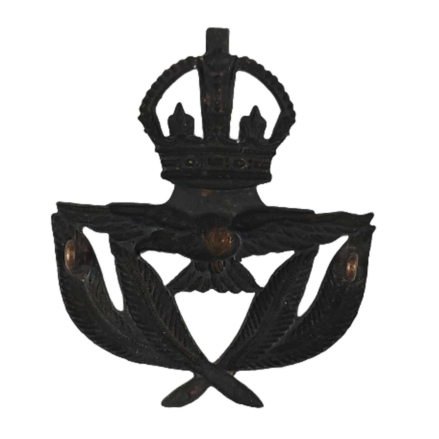 WW2 Canadian RCAF Royal Canadian Air Force Warrant Officers Cap Badge