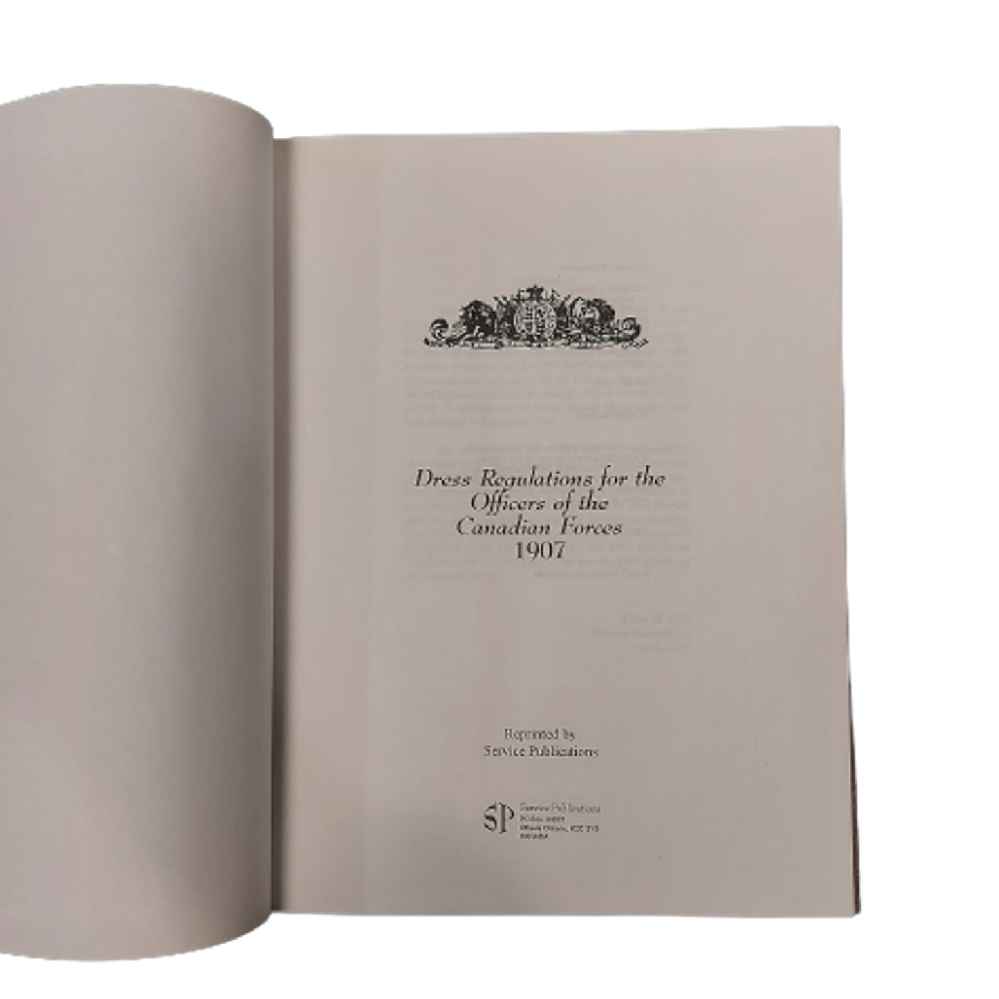 Pre-WW1 Canadian Dress Regulations For The Officers Of The Canadian Forces 1907