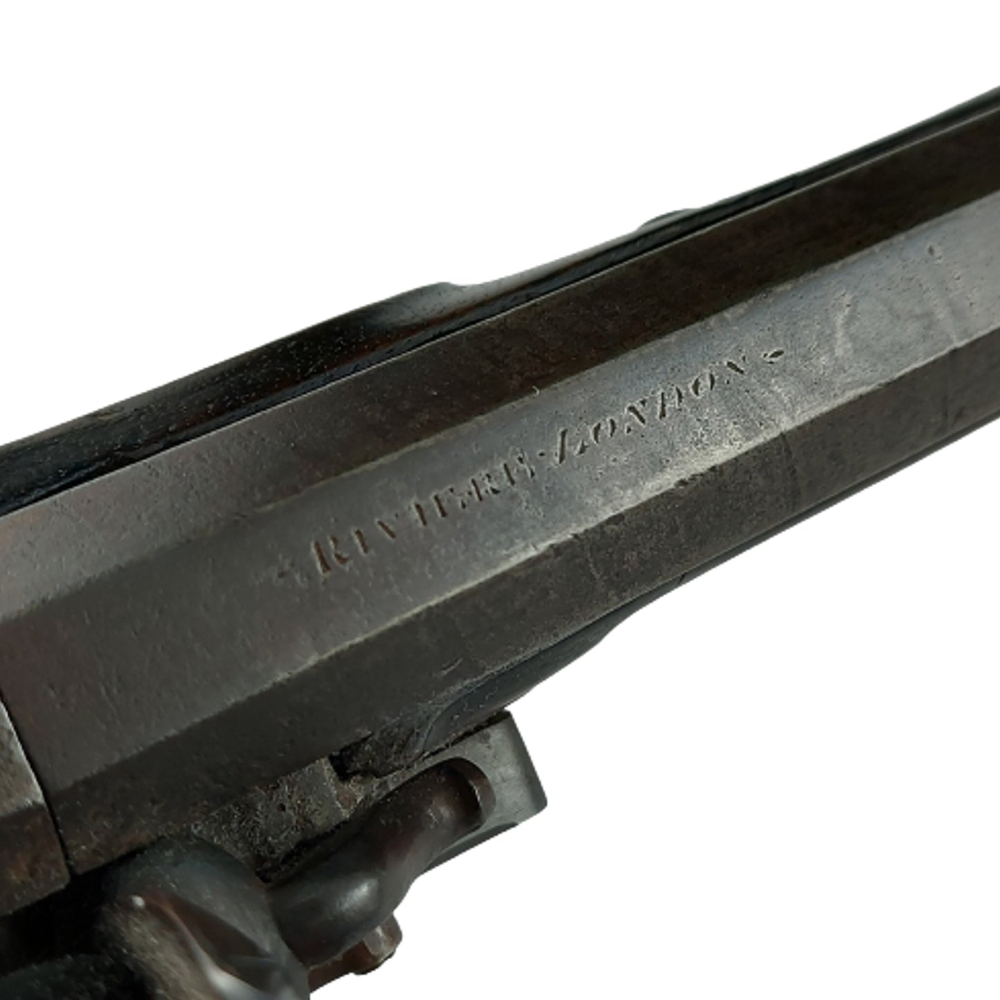 Pre-WW1 Antique British Isaac Riviere Flintlock Belt Pistol 1835