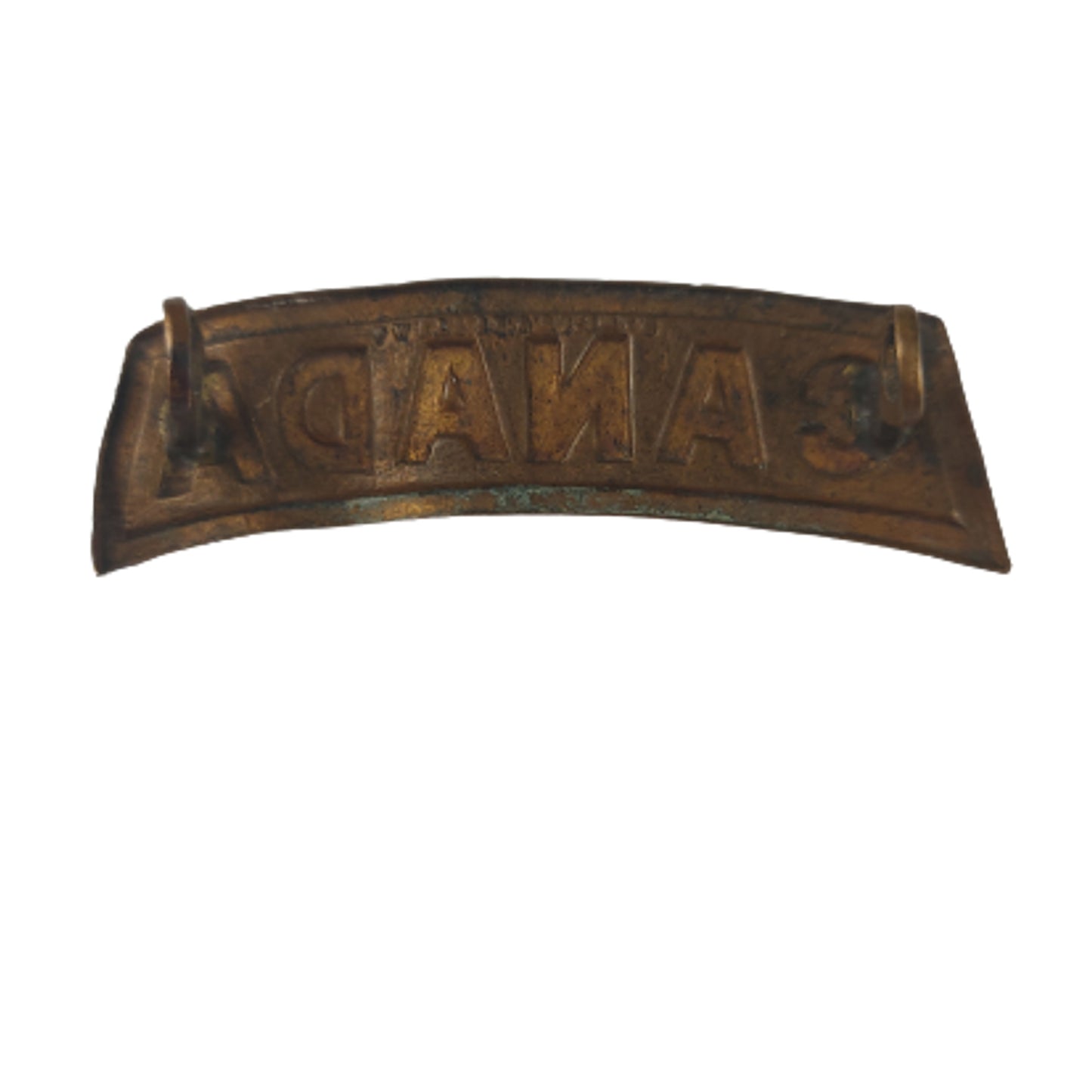 WW1 Canadian CANADA Brass Shoulder Title